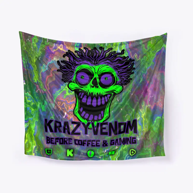 Krazy For Coffee Tapestry