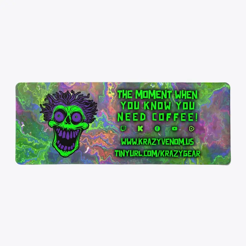 Krazy For Coffee Desk Pad